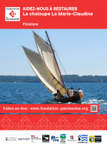 Dépliant Fondation du patrimoine pour participer au financement de la restauration de la Marie-Claudine